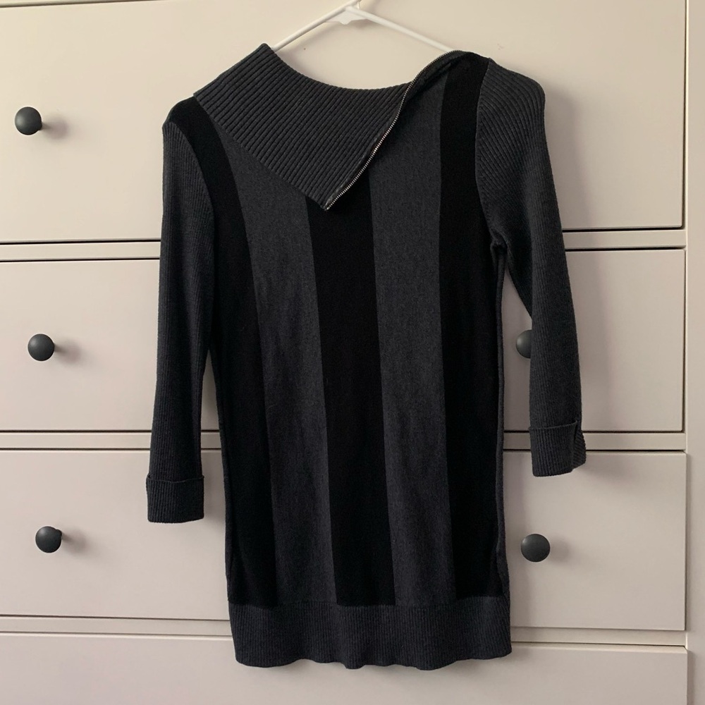 Asymmetrical Striped Sweater
